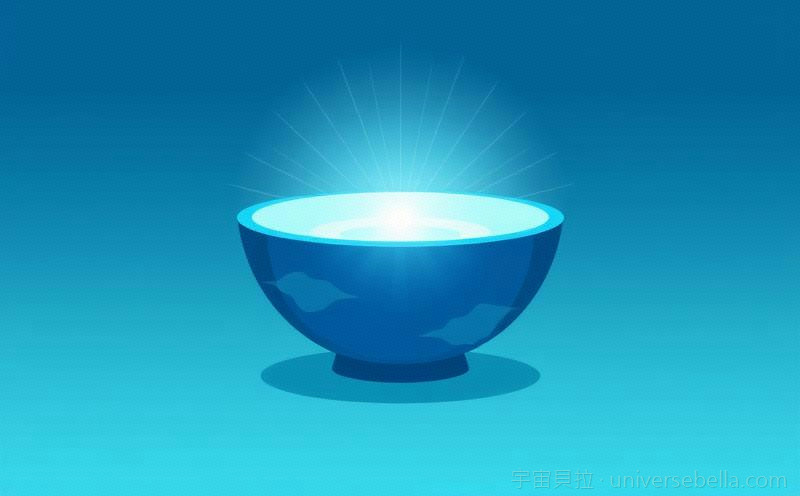 藍色水晶碗與琉璃光，藥師佛心咒療癒能量的象徵｜宇宙貝拉 Universe Bella